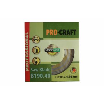 Disc diamantat pentru lemn ProCraft B190.40