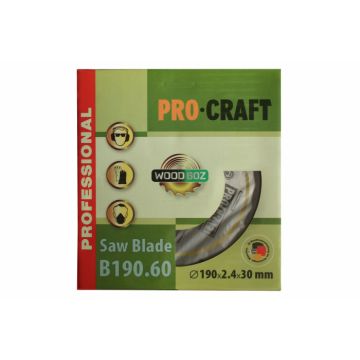 Disc diamantat pentru lemn ProCraft B190.60