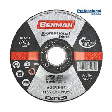 Disc pt slefuire,Benman,74282,115*6.5Mm