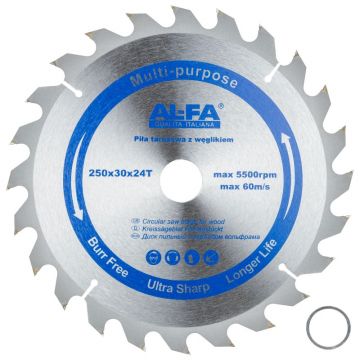 Panza de fierastrau pentru lemn, Widia, 250x30mm, 24 dinti, KP2286