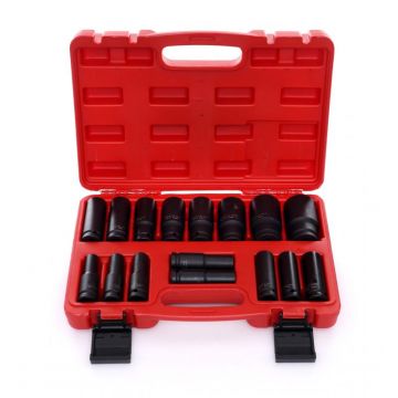 Set chei tubulare de impact, 16 piese, 10-32mm, KD10531