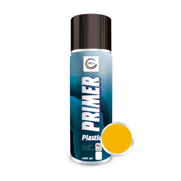 Spray vopsea Grund email pentru plastic ( RAL1021), 400 ml