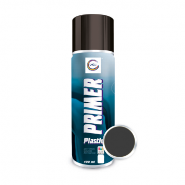 Spray vopsea Grund email pentru plastic (RAL9005), 400 ml