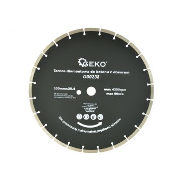 Disc pentru beton 350mmx255,4mm, Geko, G00238