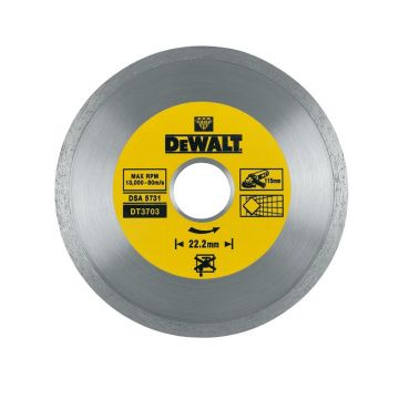 Disc diamantat continue Dewalt 115x22.2x1.6 mm - DT3703