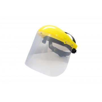 Casca de protectie pentru motocoasa din plexiglass