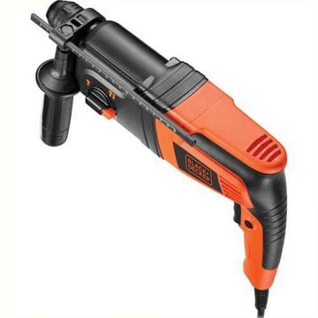 Masina de insurubat cu percutie BLACK + DECKER KD885KC-QS,550W SDS, cu adaptor de mandrina