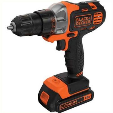 Masina de insurubat/gaurit Black+Decker MT218KB-QW MULTIEVO, 18V, 2 Akku x 1.5Ah, 30Nm, 1.0-10mm, 1.46kg + cutie de transport