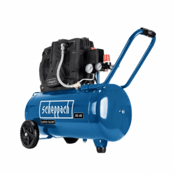 Compressor fara ulei HC51Si Scheppach 5906141901, 1500 W, 50 L, 8 bari