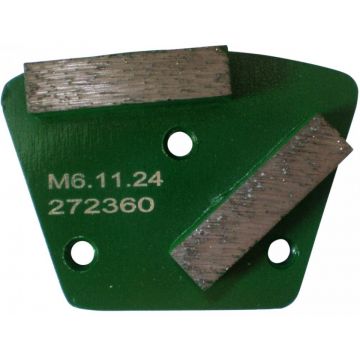 Placa cu segmenti diamantati pt. slefuire pardoseli - segment dur (verde) - # 40 - prindere M6 - DXDH.8506.11.24