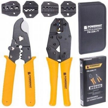 Set 2 clesti pentru sertizare cabluri electrice 7 in 1 Powermat