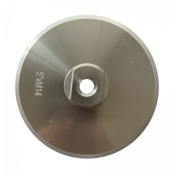 Suport din aluminiu rigid cu velcro pt. dischete diamantate si accesorii cu scai Ø125mm - prindere M14 - DXDY.PADSUP.ALU.125