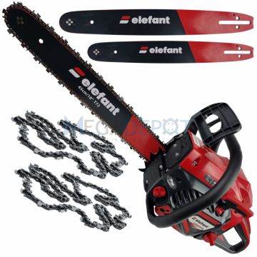 Motofierastrau (drujba) pe benzina Elefant CS5200S 5KW, 52cm , 2 lanturi si 2 lame 38-45cm