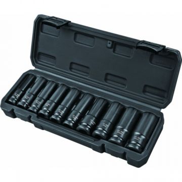 Set 10 chei tubulare lungi de impact 1/2 10-24mm, Topmaster, 338803