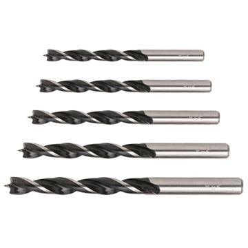 Set burghie pentru lemn 5 bucati Ø4, 5, 6, 8, 10mm, Raider 157114