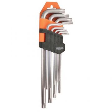 Set chei cu profil TORX (fara gaura), TX 10-TX 50, 9 bucati, Gadget, 390151