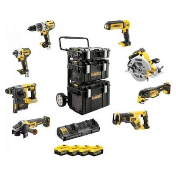 Combo Kit 8 scule cu acumulator 18V DeWalt