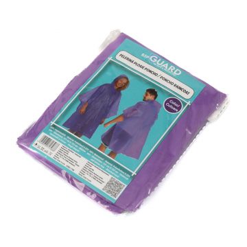 Pelerina de Ploaie - Model Poncho - Mov - BSP Guard