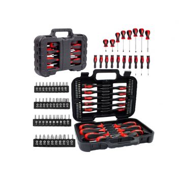 Set surubelnite cu varf magnetic si biti, 58 piese, Silver
