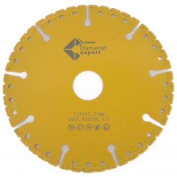 Disc DiamantatExpert pt. Descarcerare - Metal / Universal 125x22.2 (mm) Premium - DXDY.RESCUE.125