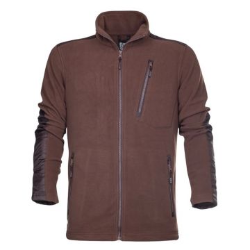 Fleece de lucru 4TECH - maro 2XL maro