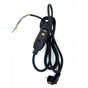 Cablu de alimentare 230V 16A IP66 cu stecher si siguranta PRCD, intrerupator de protectie personala pentru scule KEDU PD22A - CNO-CK-PRCD-cablu