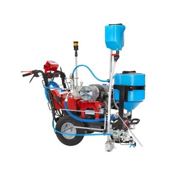 Echipament airless pentru trasat marcaje rutiere Giotto Plus (autopropulsat, 2 pistoale, Gravity 2x30lt) - Larius