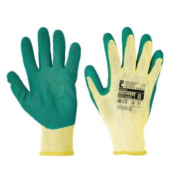 Manusi de lucru Cerva Dipper 10, latex, marimea L, antigrip