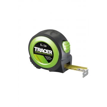 Ruleta Imbracata cu Nylon TRACER ATM5, 5m Lungime Carlig Magnetic Autolock