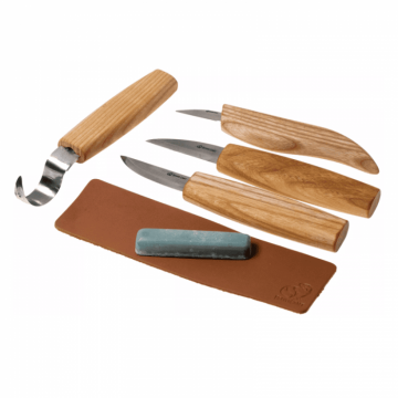 Set de sculptura in lemn BeaverCraft S48, 6 piese