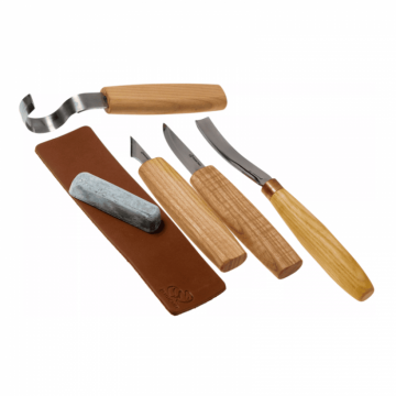 Set de sculptura in lemn BeaverCraft S49, 6 piese