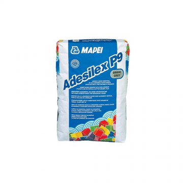 Adeziv placi ceramice si piatra naturala Mapei Adesilex P9, gri, interior/exterior, 25 kg