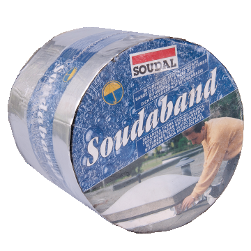 Banda hidroizolanta bituminoasa, 15 cm x 10 m, Soudal, aluminiu