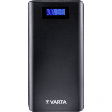 Baterie externa Varta LCD Power Bank 18200mAh, display LCD, port USB 2.4A si USB 1A, 395 g, Li-Ion, 82 x 161 x 22 mm