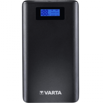 Baterie externa Varta LCD Power Bank 7800mAh, display LCD, port USB 2.4A si USB 1A, 192 g, Li-Ion, 80 x 105 x 22 mm