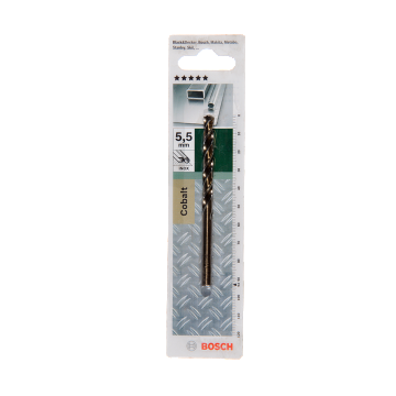 Burghiu Bosch HSS-Co DIN 338, mandrina standard, pentru metal, 5,5 mm