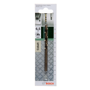Burghiu Bosch HSS-Co DIN 338, mandrina standard, pentru metal, 6,5 mm