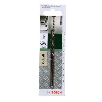 Burghiu Bosch HSS-Co DIN 338, mandrina standard, pentru metal, 6 mm