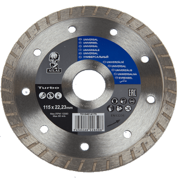 Disc diamantat turbo Atlas 115x22,23x2,2 mm