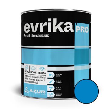Email metal / beton / piscina Clorcauciuc Evrika Pro, exterior, albastru, 0.75 l