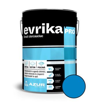 Email metal / beton / piscina Clorcauciuc Evrika Pro, exterior, albastru, 4 l