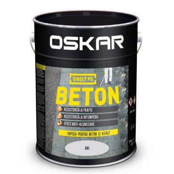 Email Oskar Direct pe beton, gri deschis, interior/exterior, 10 l