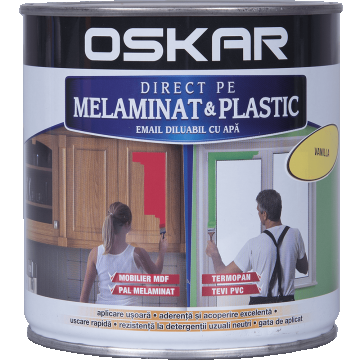 Email Oskar - Direct pe melaminat si plastic vanila 0,6L