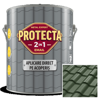 Email pentru acoperis Protecta 2 in 1, verde inchis, interior/exterior, 4 l