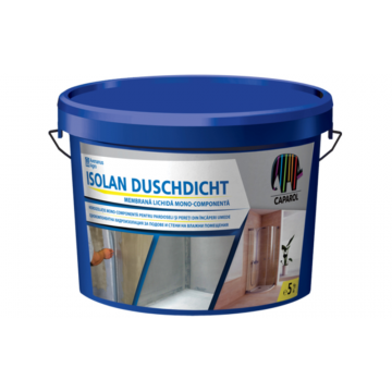 Hidroizolatie Caparol Isolan Duschdicht, flexibila, pensulabila, gri, 5 kg