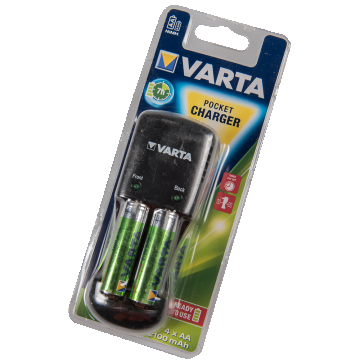 Incarcator Varta Pocket, 2100 Mah, pentru 4 acumulatori cu 2 Led-uri