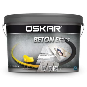 Masa de spaclu pentru interior Oskar Beton Efect, 10 l