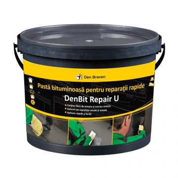 Pasta bituminosa DenBit Repair U, negru, 5 kg