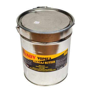 Vopsea acrilica in solventi organici pentru marcaj rutier Vady, alb, 25 kg