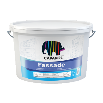 Vopsea lavabila exterior Caparol Fassade, rezistenta la intemperii, alb, 9 l